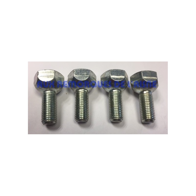 Boulons 10 x 125 plat 19mm