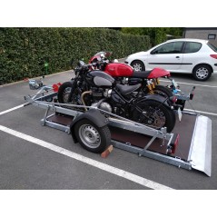 REMORQUE MOTO DOUBLE ABAISSABLE CCL8 YO REMORQUE