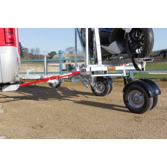 REMORQUE PORTE MOTO TRANSVERSALE ABAISSABLE CCT4 YO REMORQUE