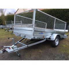 PLATEAU -  750Kg   -  304 x 171  freiné