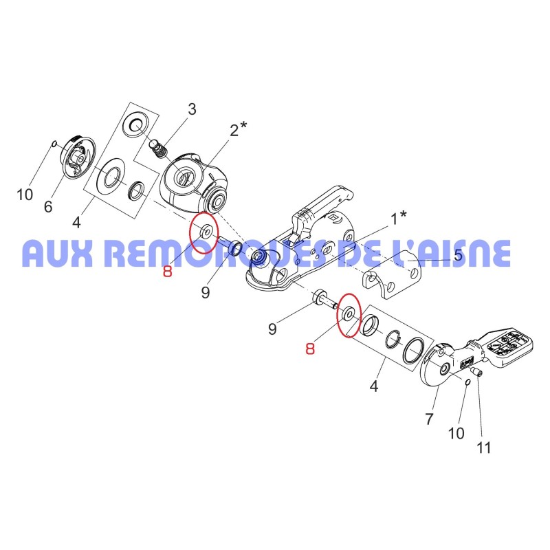 ENSEMBLE RONDELLES / CAGE AIGUILLES POUR AKS 1300