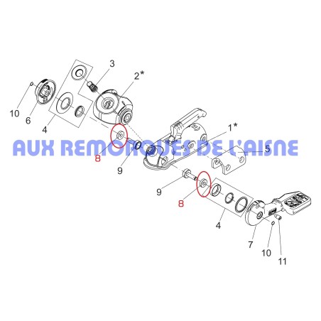 ENSEMBLE RESSORTS POUR AKS 1300
