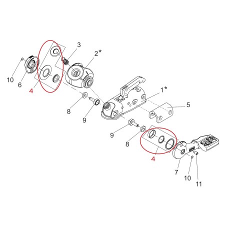 ENSEMBLE RESSORTS POUR AKS 1300 ALKO