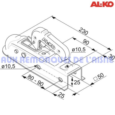 AK 7 PLUS carré de 50mm