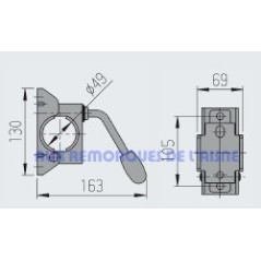 Collier diamètre 48 poignée rigide
