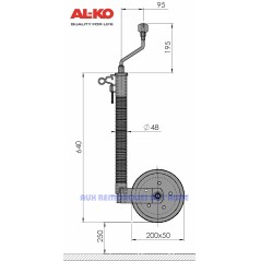 ROUE JOCKEY PLUS ANTI DECROCHAGE