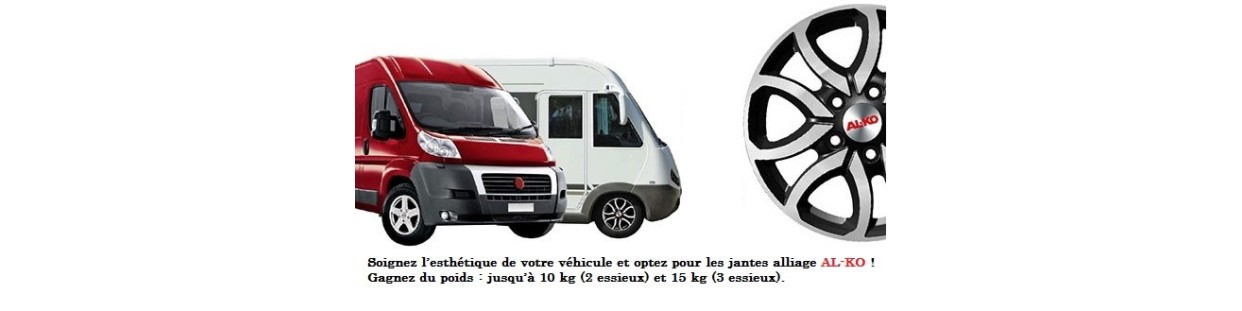 Jantes aluminium Camping-car et véhicules utilitaires